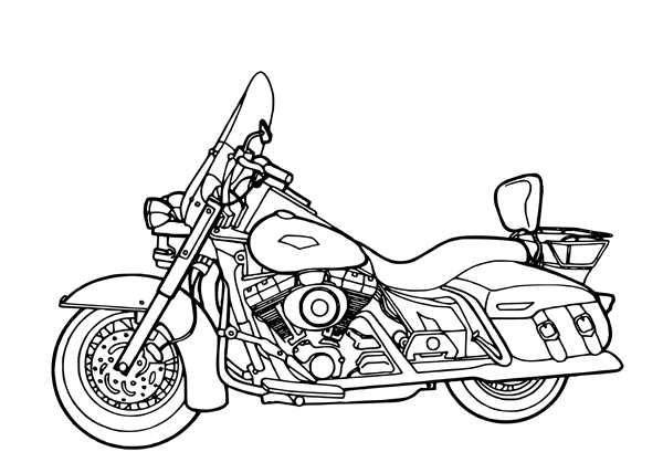 Раскраска Honda VFR 800