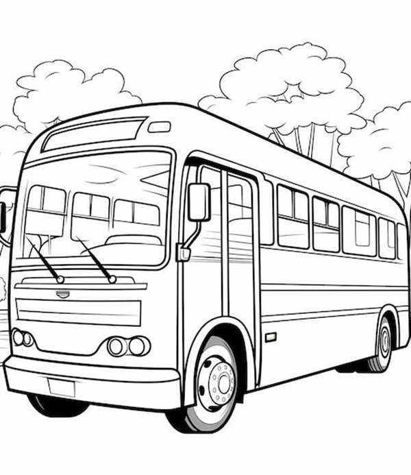 Раскраска автобус
