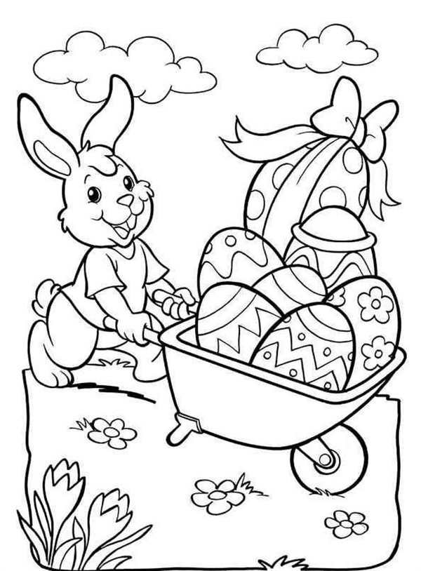 Пасхальные раскраски для детей 3-4 лет