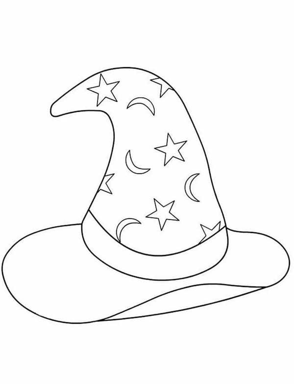 Шляпа раскраска