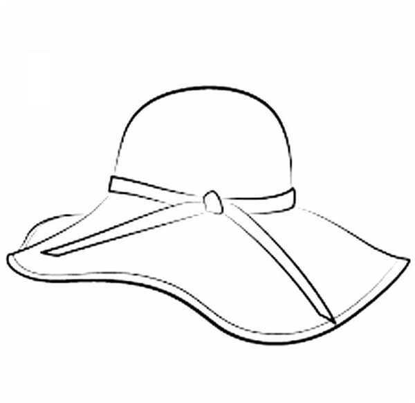 Шляпа раскраска