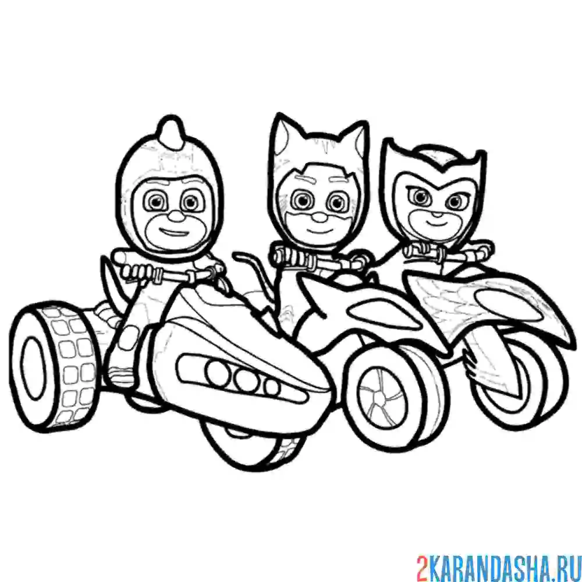 PJ Masks раскраски Гекко