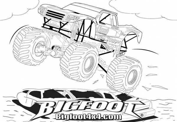 Monster Jam раскраска