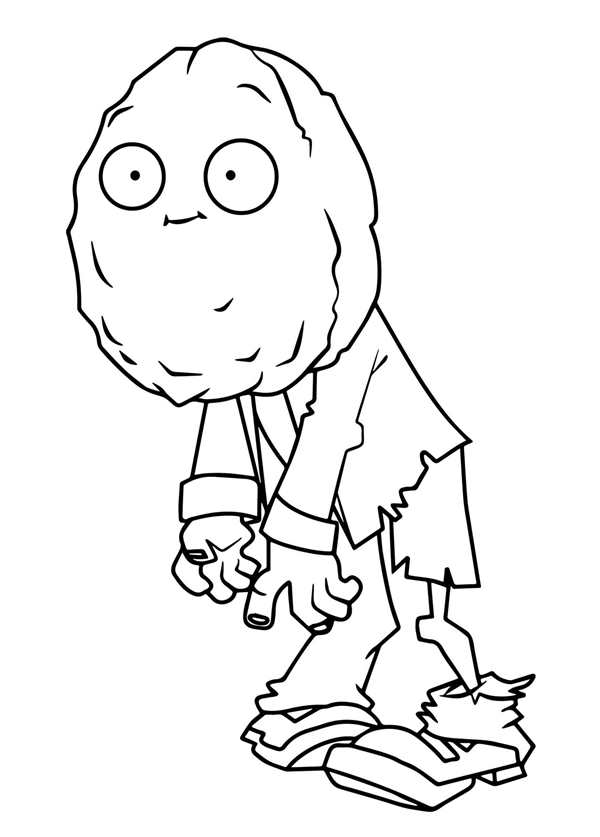 Plants vs Zombies раскраска