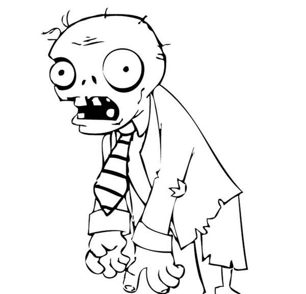 Plants vs Zombies раскраска