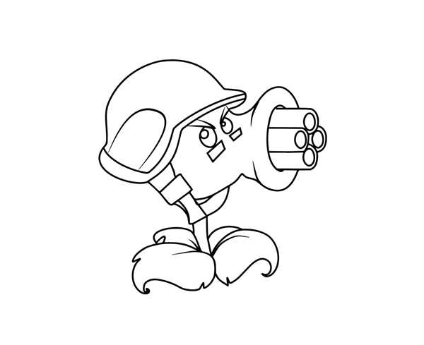 Plants vs Zombies раскраска зомби